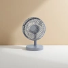 Grey desktop fan, silent and energy-saving, small desktop fan for home and office use Specification image